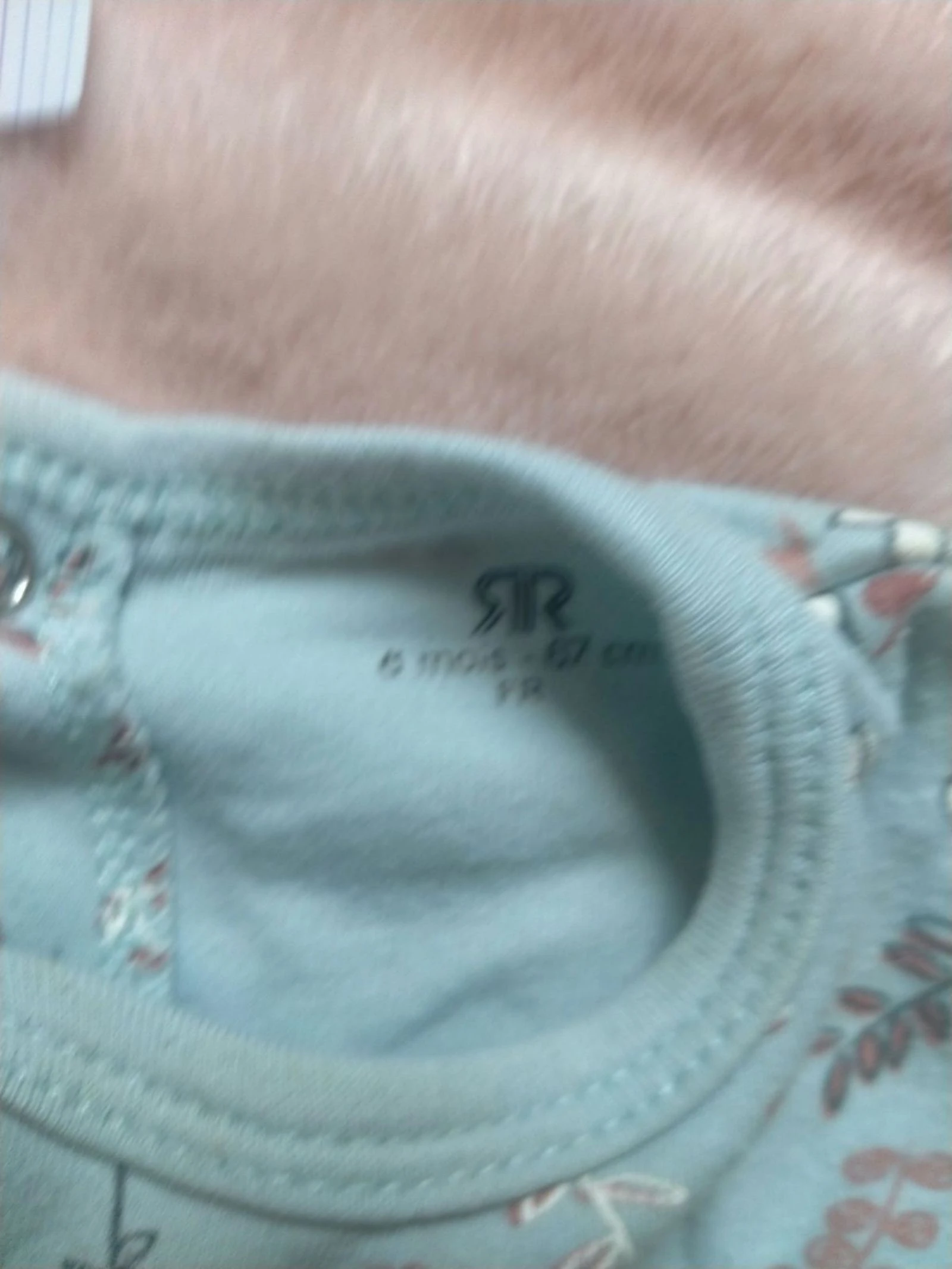 Pyjama dors-bien bébé La Redoute 6 mois vert d'eau à motifs coton – photo 4